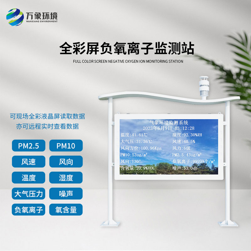 ??什么是全彩屏一體化負氧離子監測站？